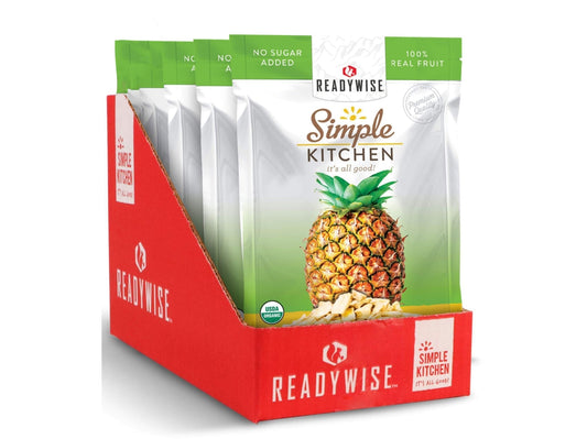 ReadyWise 695087 Simple Kitchen Organic Pineapple Freeze Dried Food