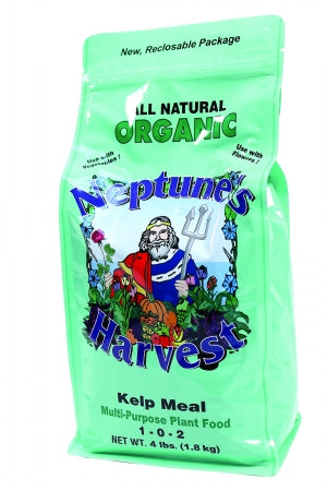 Neptunes Harvest Organic Kelp Meal 1-0-2 Multi Purpose Plant Food 4 Po